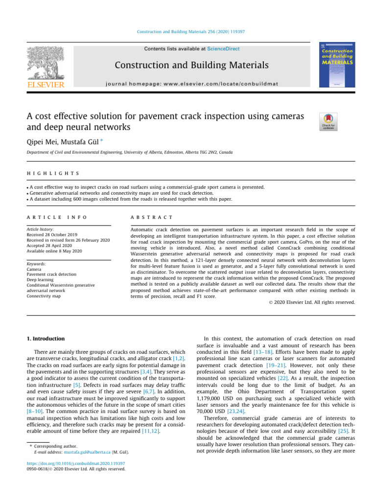 Cost-Effective Pavement Crack Detection | PDF | Deep Learning | Applied ...