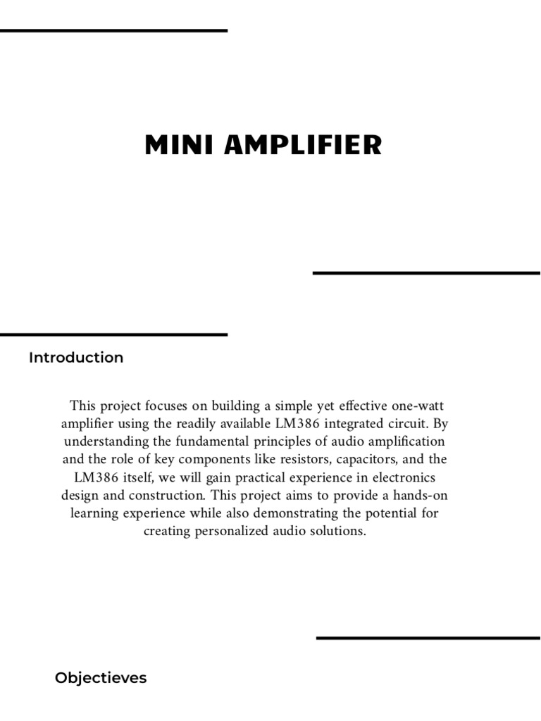 Miniamplifiers | PDF
