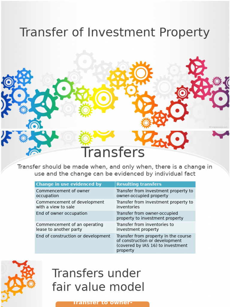 Investment Property Transfer Guidelines | PDF | Fair Value | Business ...