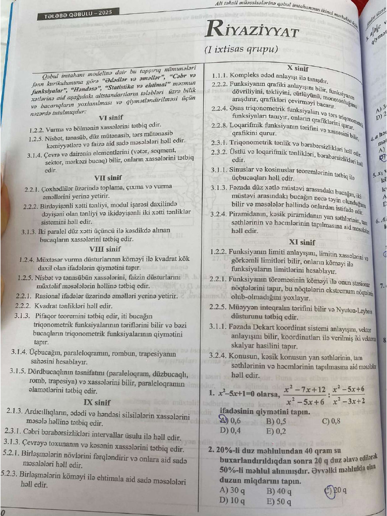 1-Ci Qrup Model 2025 | PDF