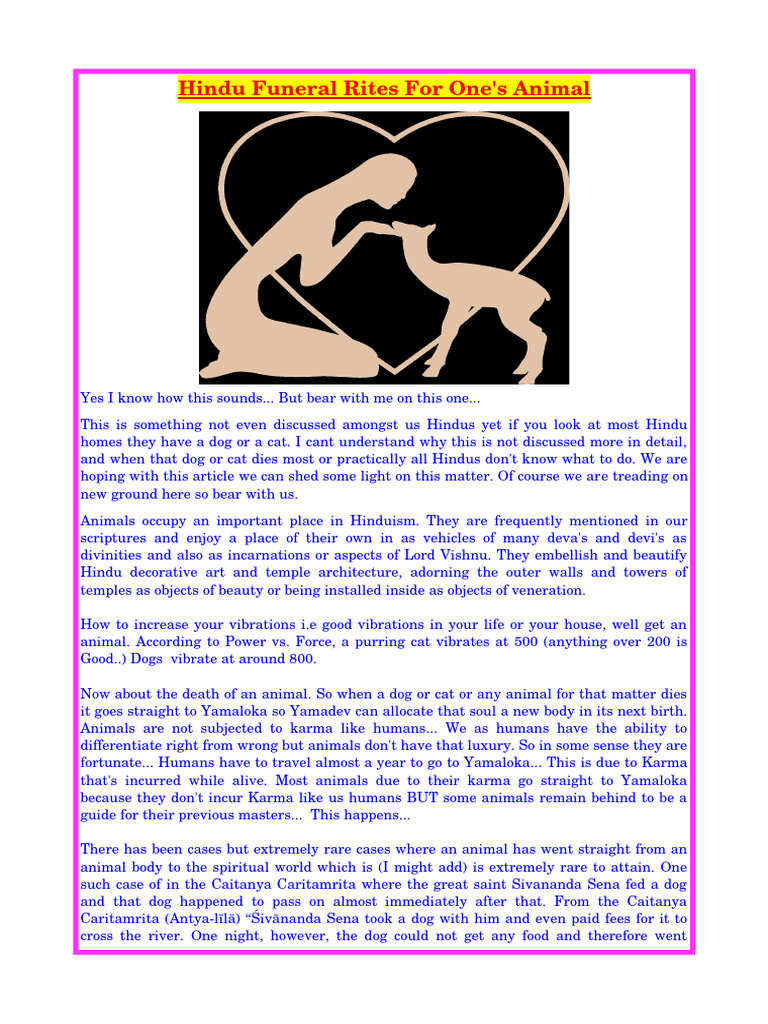 Hindu Pet Death Rituals Explained | PDF | Sita | Rama
