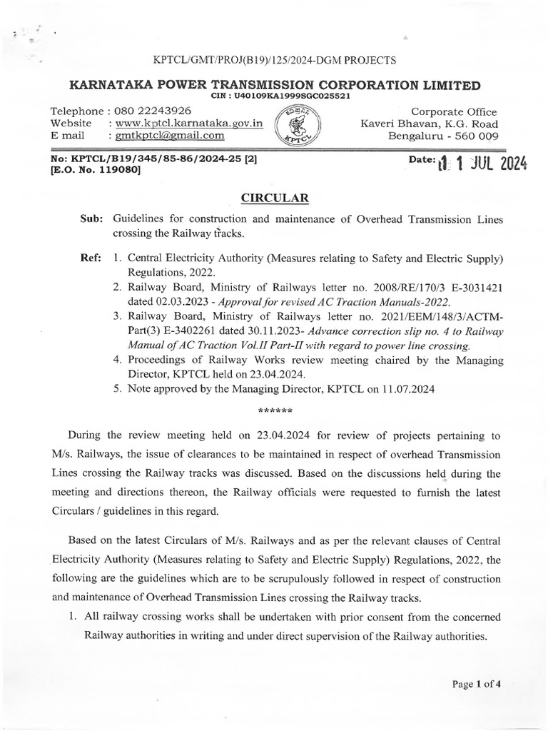 Fina GuidelinesforConstruction Overhead Lines Organized | PDF