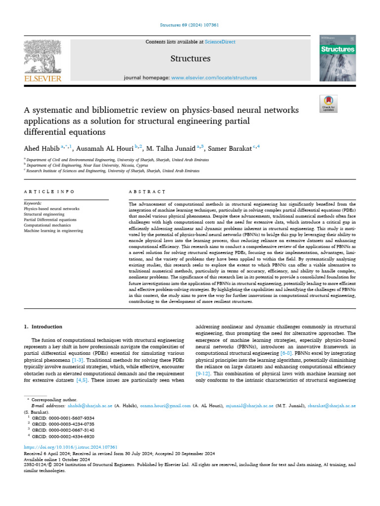 A Systematic and Bibliometric Review On Physics-Based Neural Networks ...