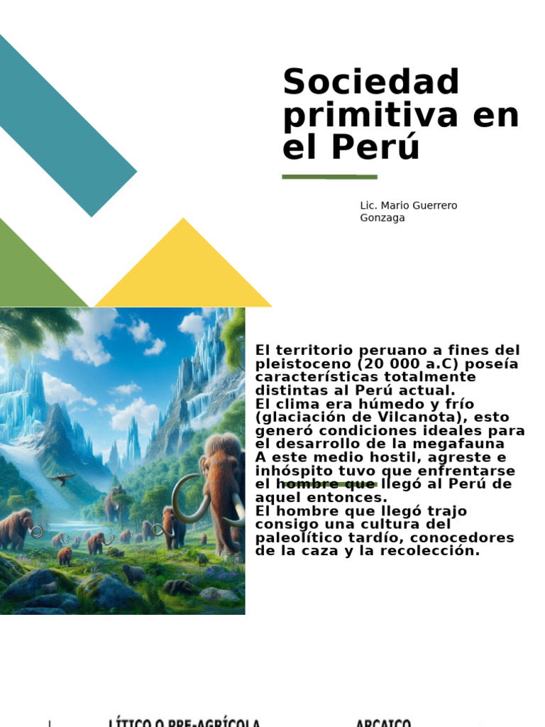 2 Sociedad primitiva en el Perú | PDF