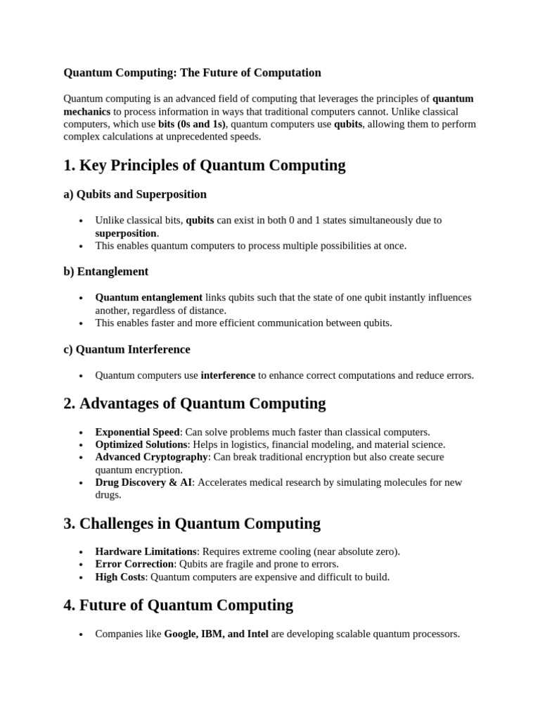 Quantum Computing Pdf