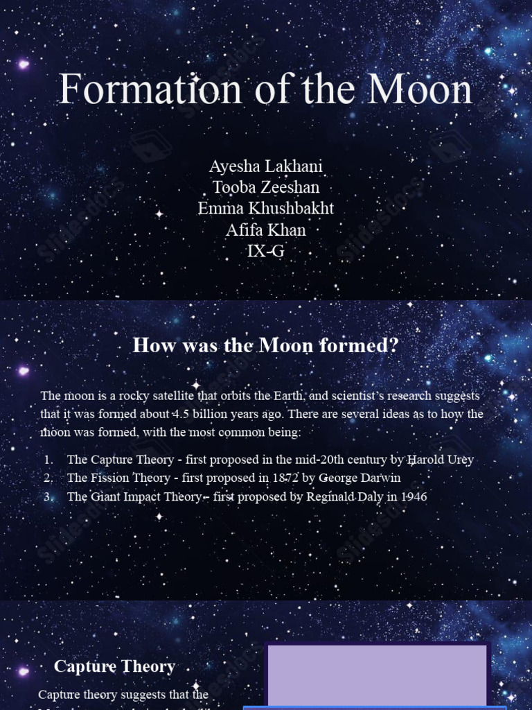 How the Moon Was Formed: Theories Explained | PDF