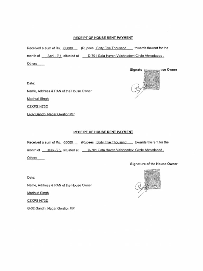 Rent Proof1 | PDF