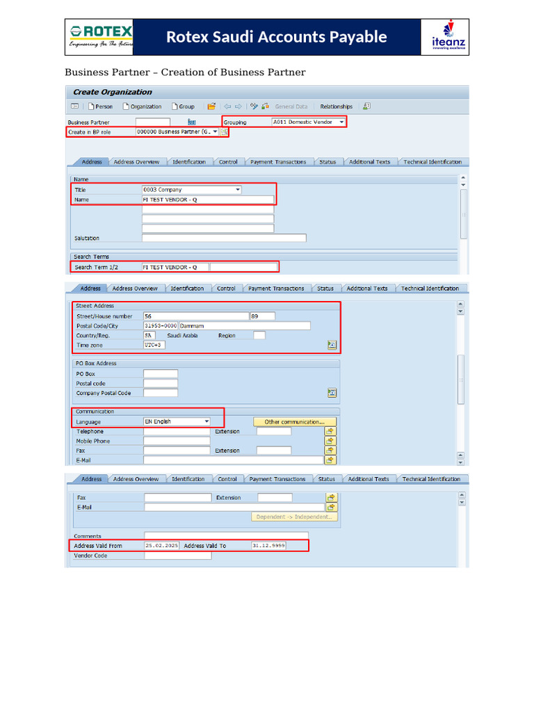 Rotex Saudi Accounts Payable Guide | PDF