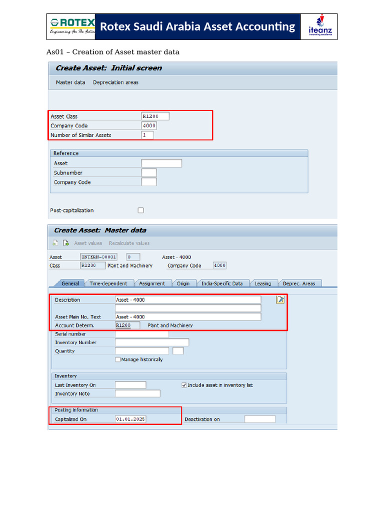 FICO Rotex Roll Out Asset Accounting - UAT | PDF