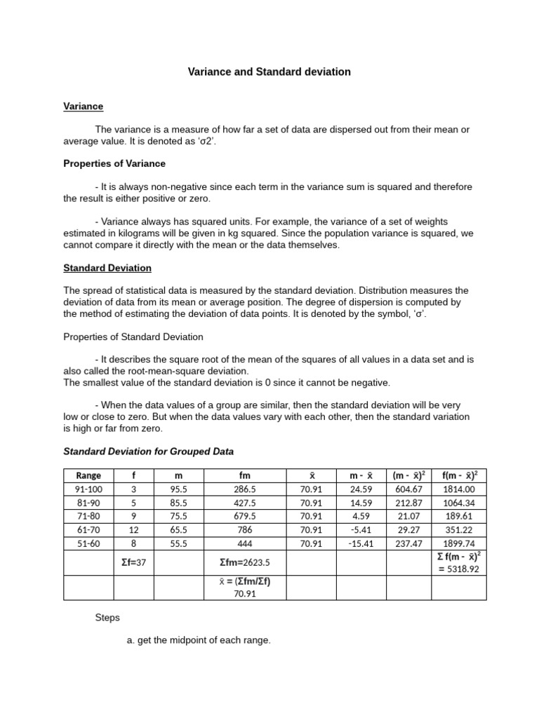 Week 8 Data Analytics 3 of 5 | PDF | Standard Deviation | Variance