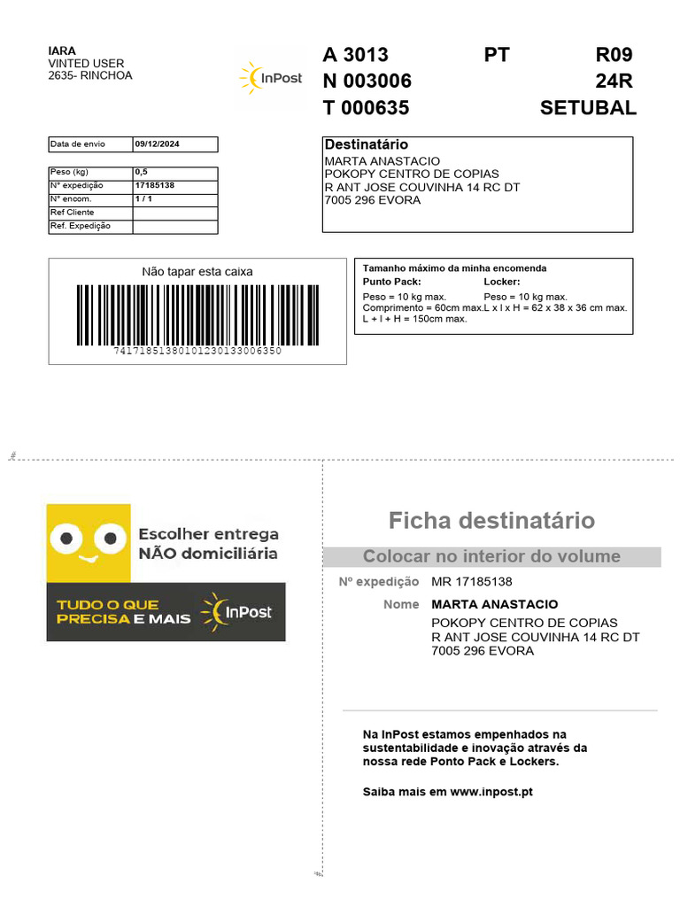 Encomendas na InPost: Ponto Pack e Lockers | PDF