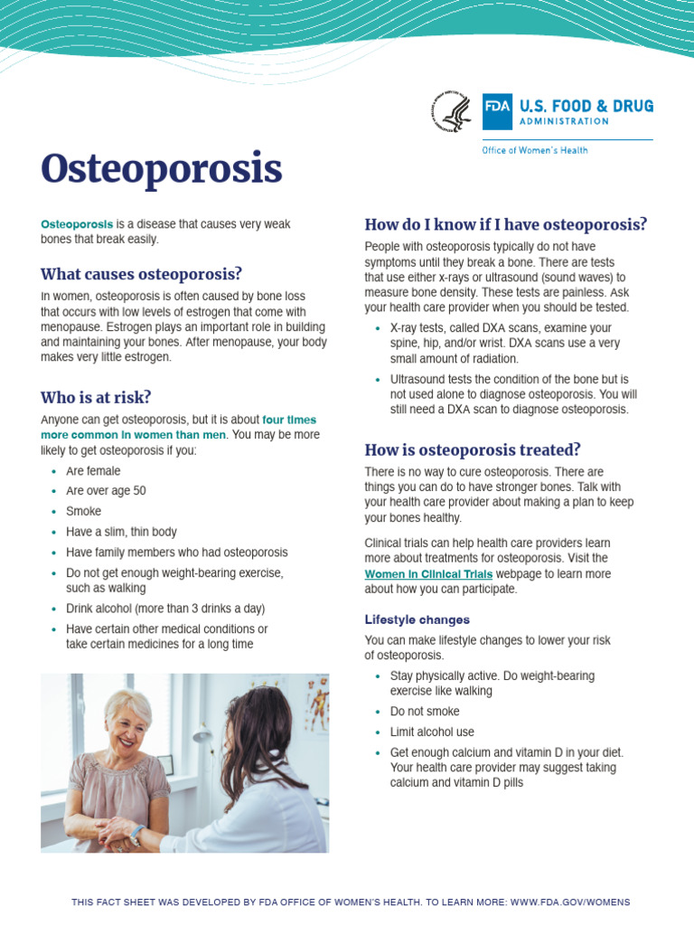 Visual representation of osteoporosis risks and vitamin D treatment concepts