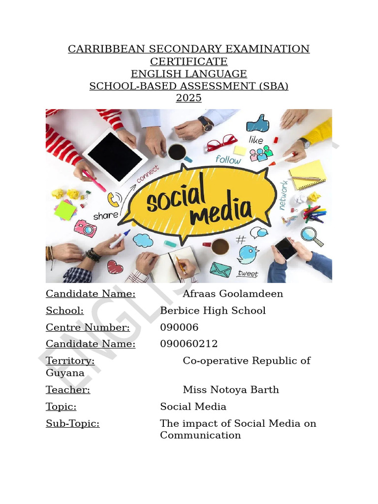 Impact of Social Media on Communication | PDF | Social Media | Popular ...