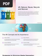 Concept of 4R: Reduce, Reuse, Recycle, Recover | PDF | Recycling | Waste