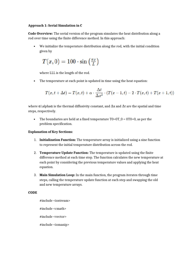 Heat Distribution Simulation in C | PDF | Temperature | Heat