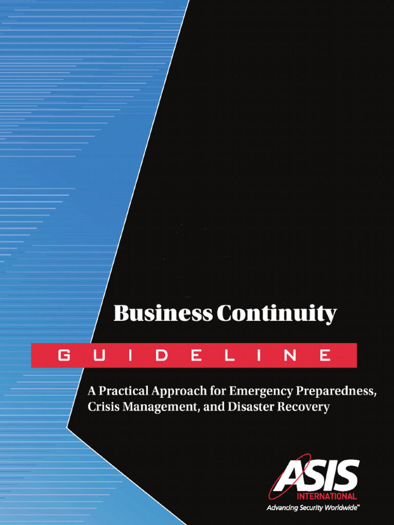 Guidelines Business Con | PDF | Crisis Management | Risk