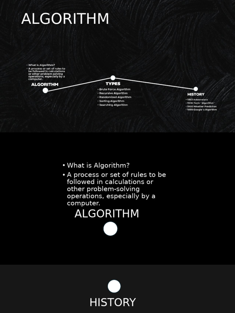 algorithm presentation semester 1 | PDF