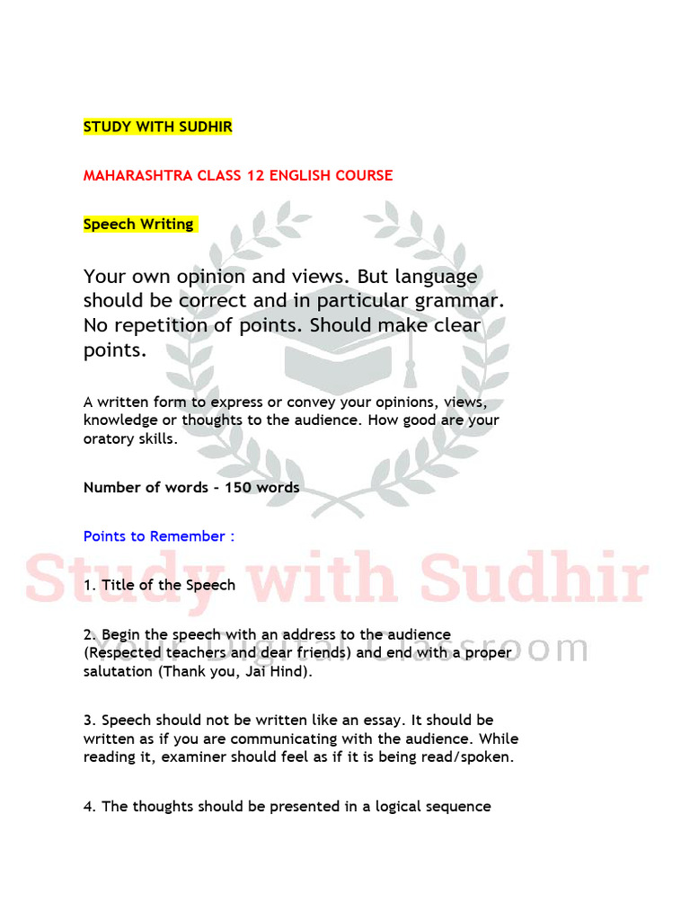 Speech Writing and Compering Guide | PDF | Learning | Cognition