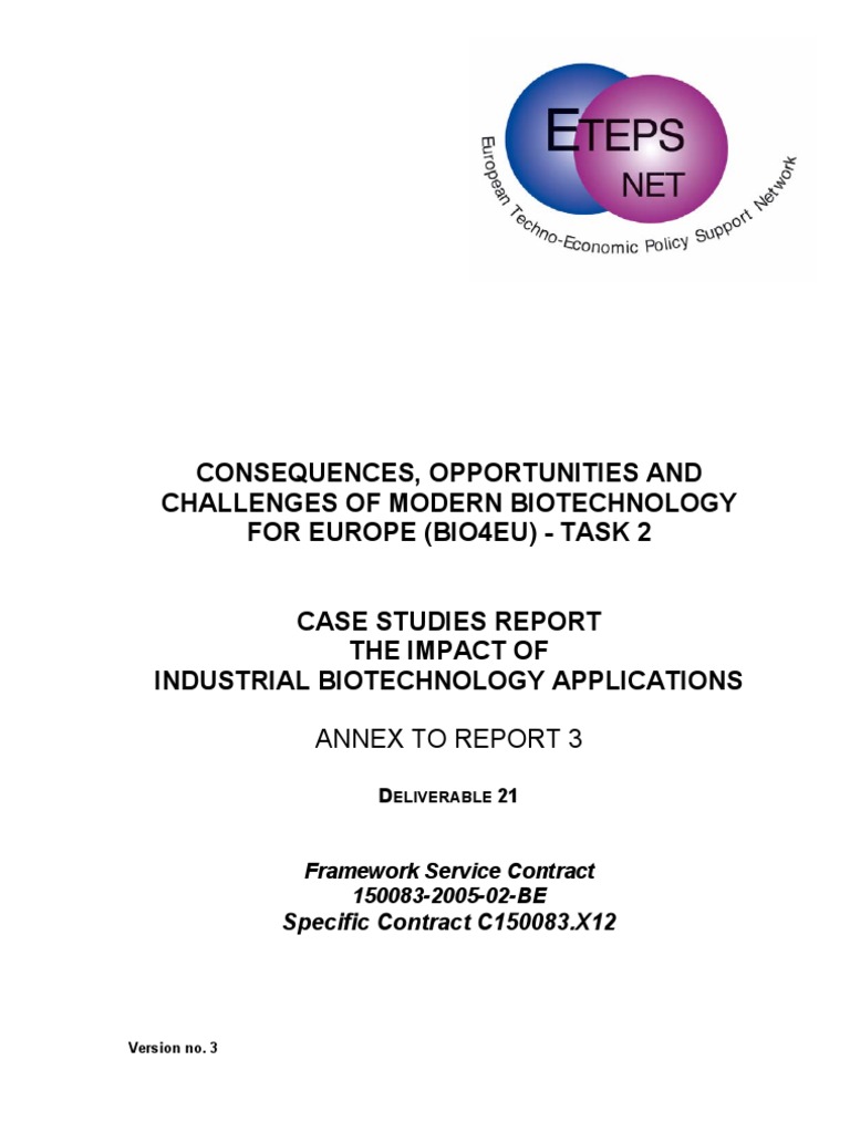 Bio4EU Task2Annexindustrialproduction | PDF | Biofuel | Gasoline