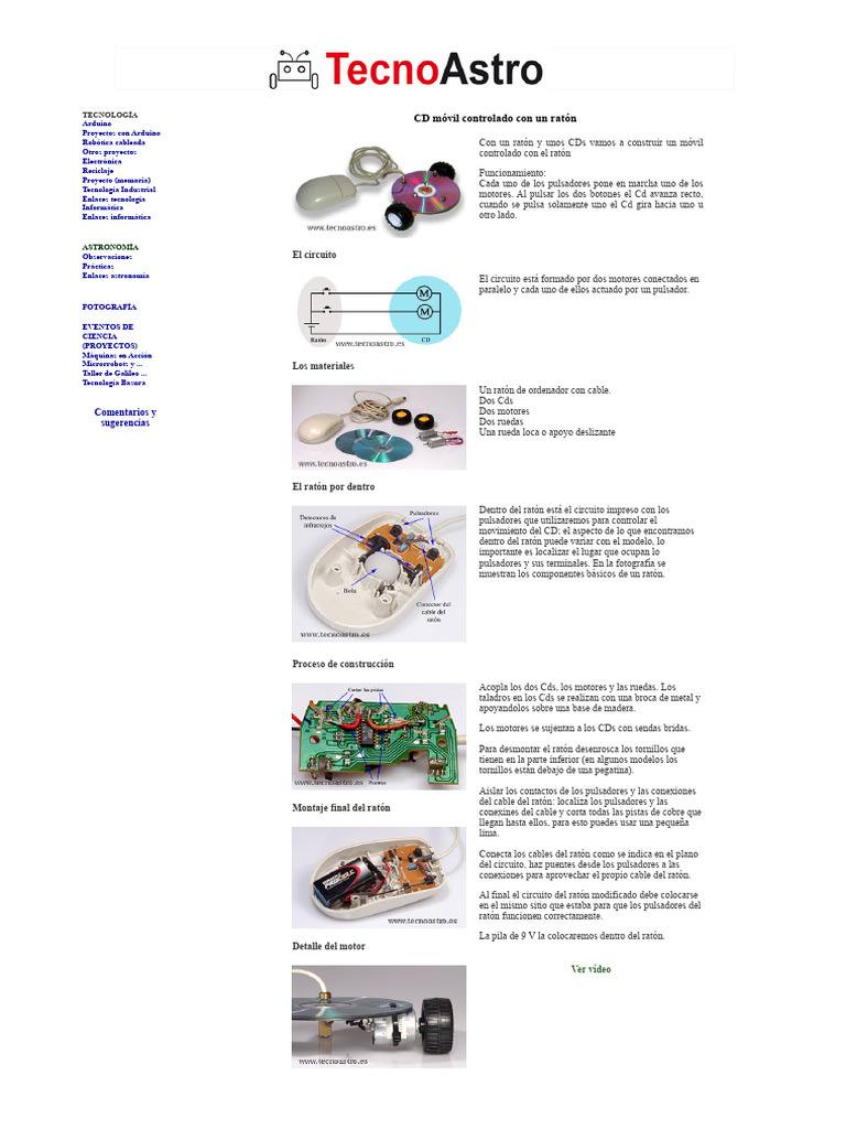 Móvil Controlado por Ratón y CDs | PDF | Disco compacto | Bienes ...