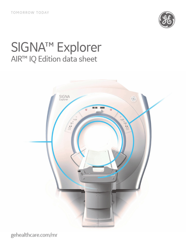 Signa Explorer Air Iq Edition Data Sheet Mr291 | PDF | Analog To ...