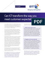 Can ICT transform the way you meet customers expectations?