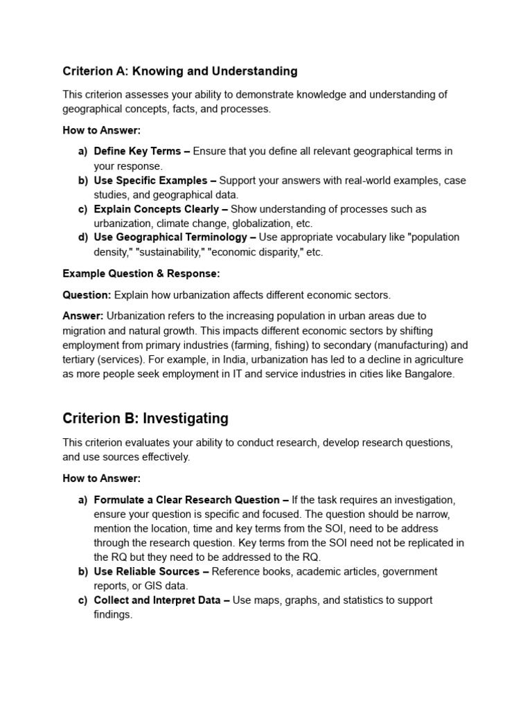 Geographical Concepts and Research Skills Guide | PDF | Kyoto Protocol ...