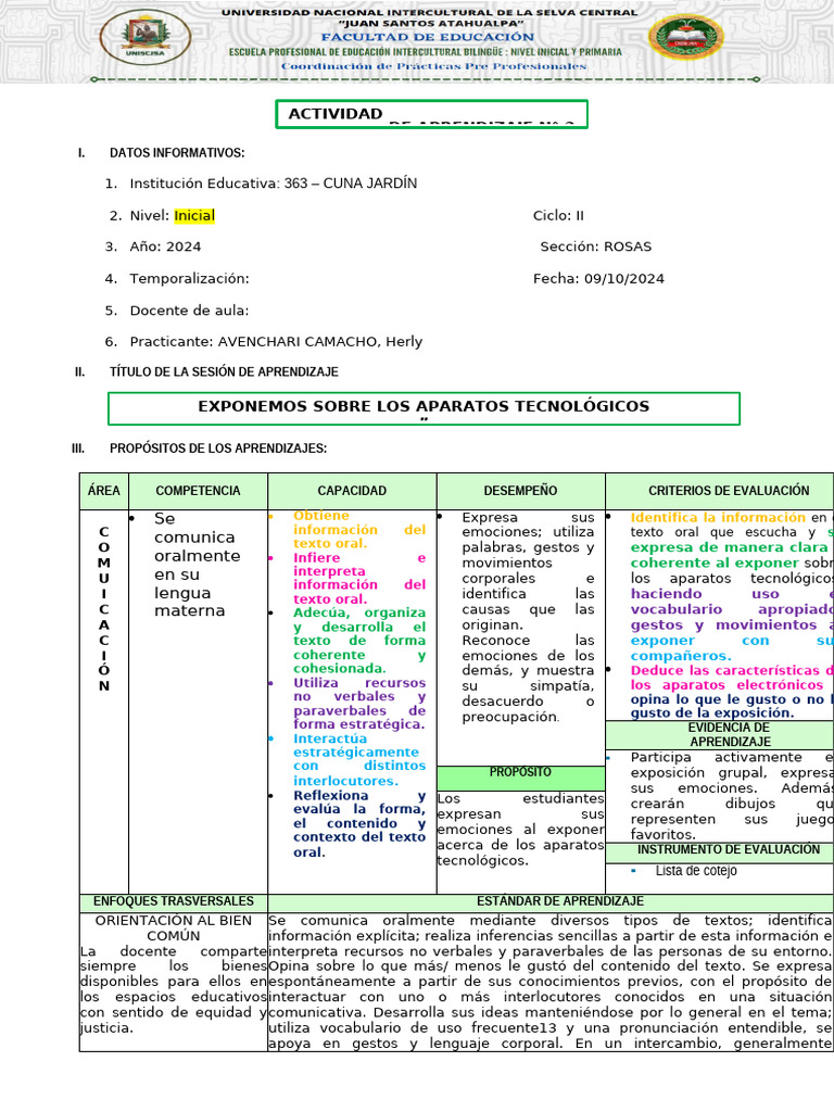 Actividad de Aprendizaje 2-Comunicación | PDF | Salón de clases ...