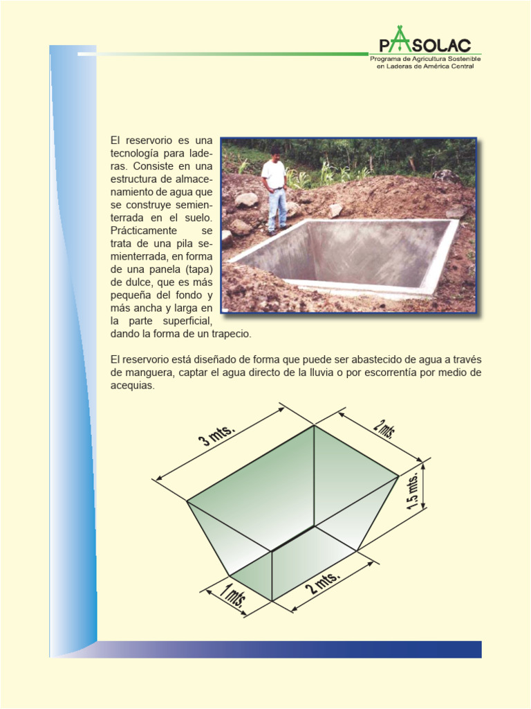 Reservorios de Laderas para Riego Eficiente | PDF | Agua | Reservorio