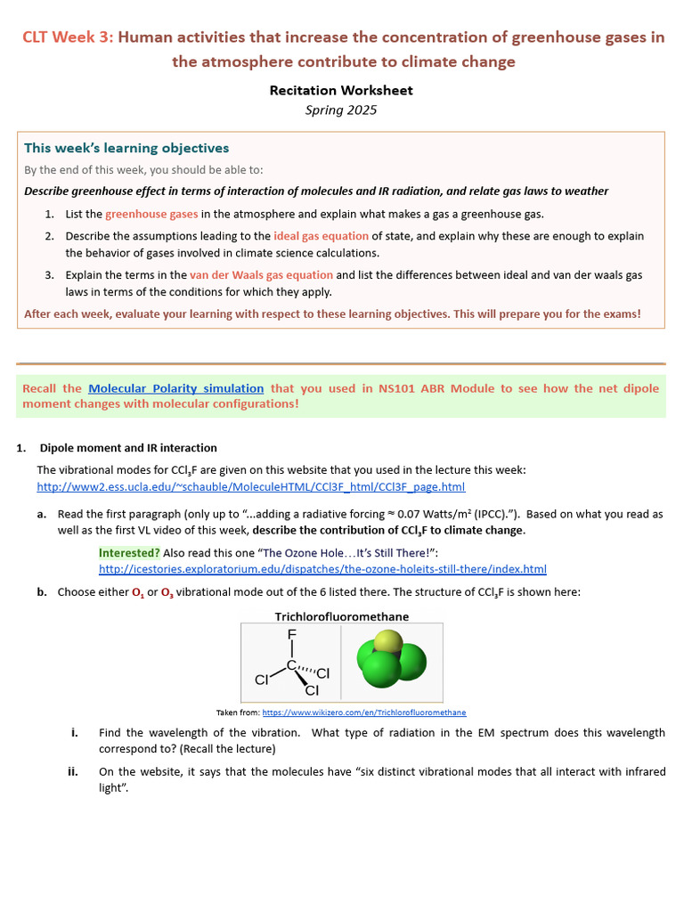 Greenhouse Gases and Climate Change Analysis | PDF | Gases | Greenhouse Gas