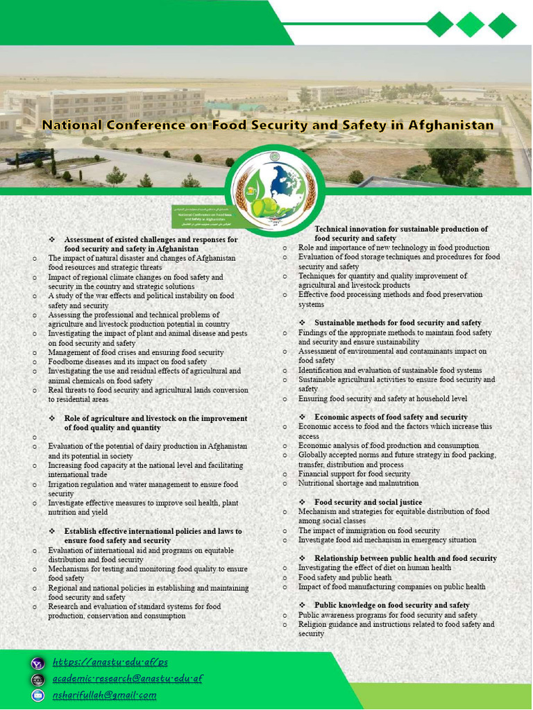Food Security and Safety in Afghanistan | PDF | Food Security | Food Safety