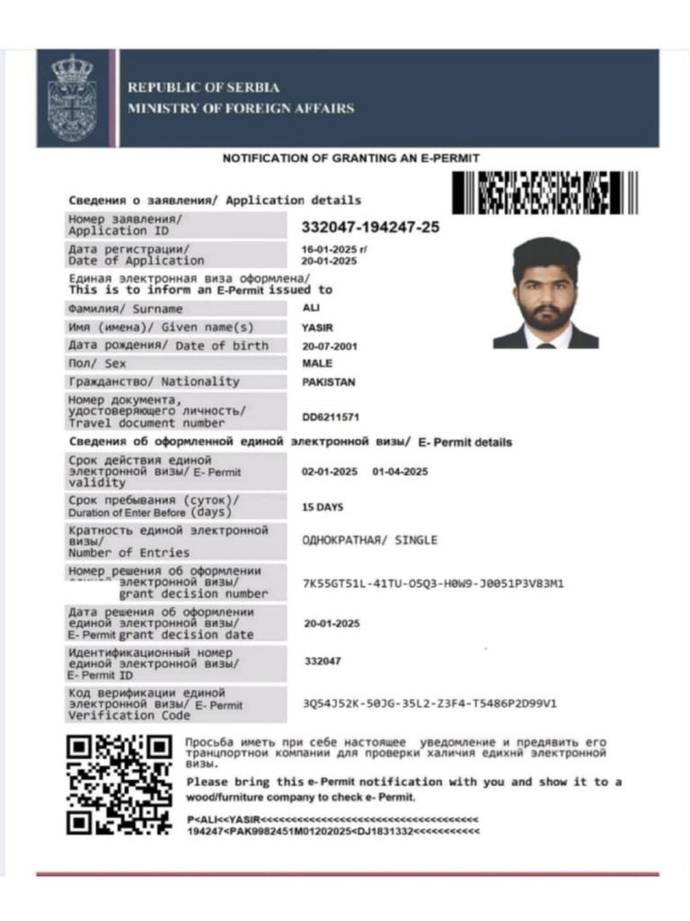 E Visa | PDF
