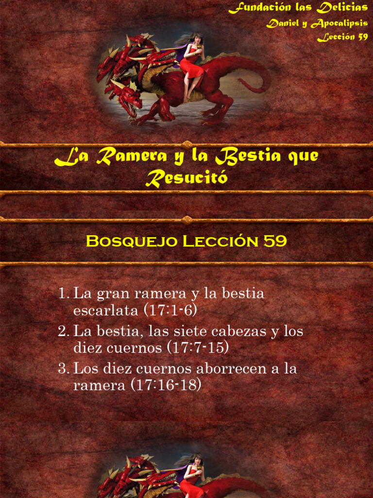 La Gran Ramera y la Bestia Escarlata | PDF | Libro de revelación | Papa
