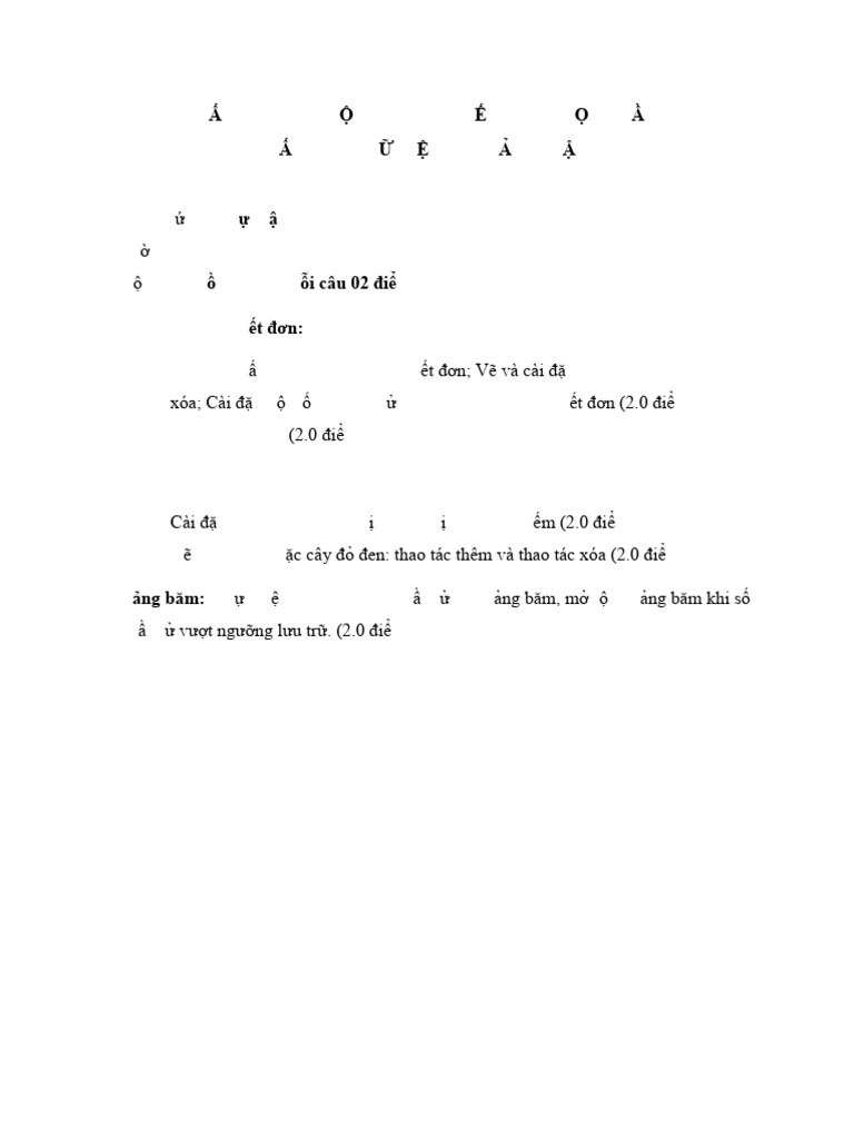 Noi Dung Thi Cuoi Ky | PDF