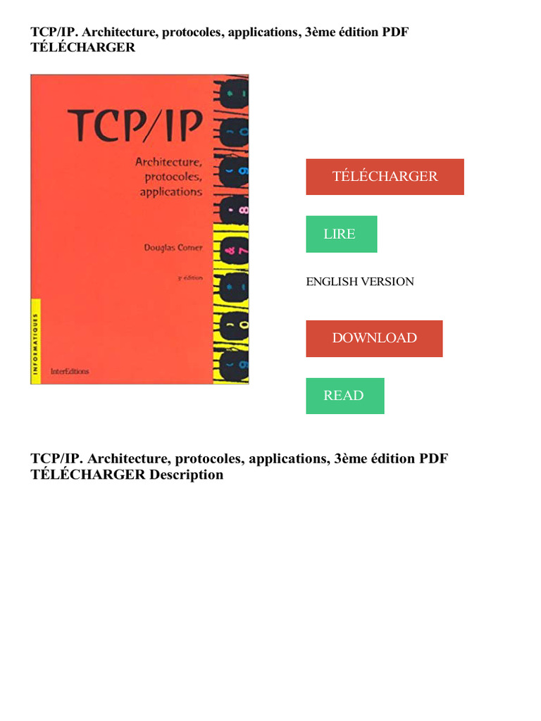 Architecture et Protocoles TCP/IP | PDF | Suite des protocoles Internet ...