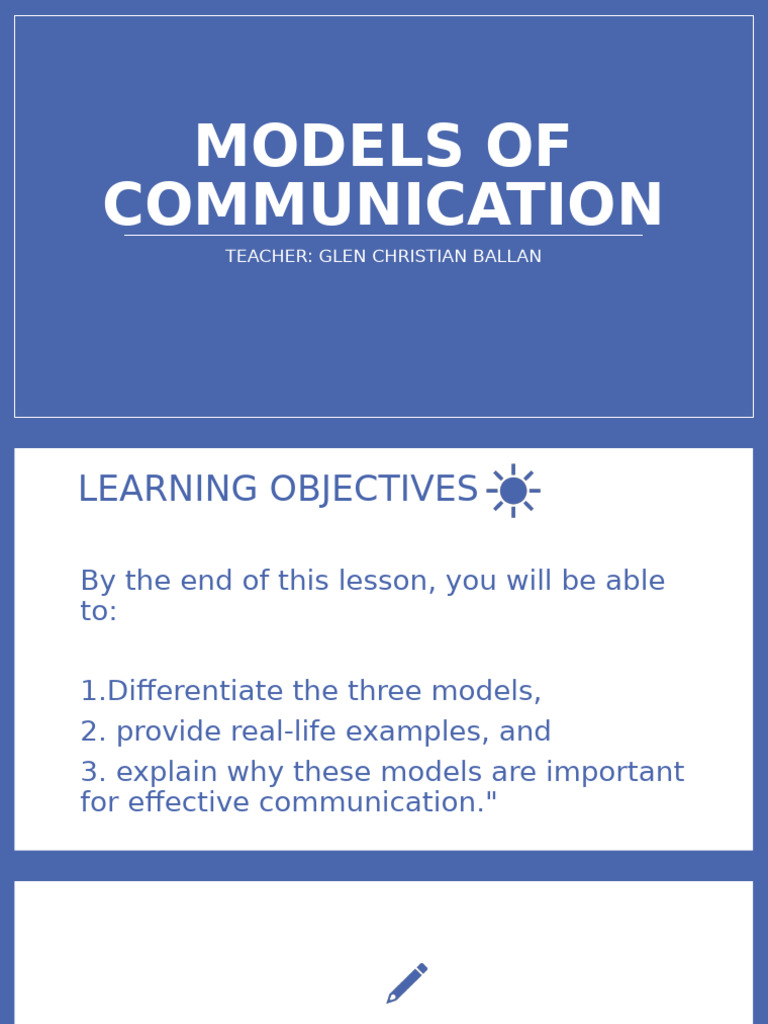 Understanding Communication Models | PDF