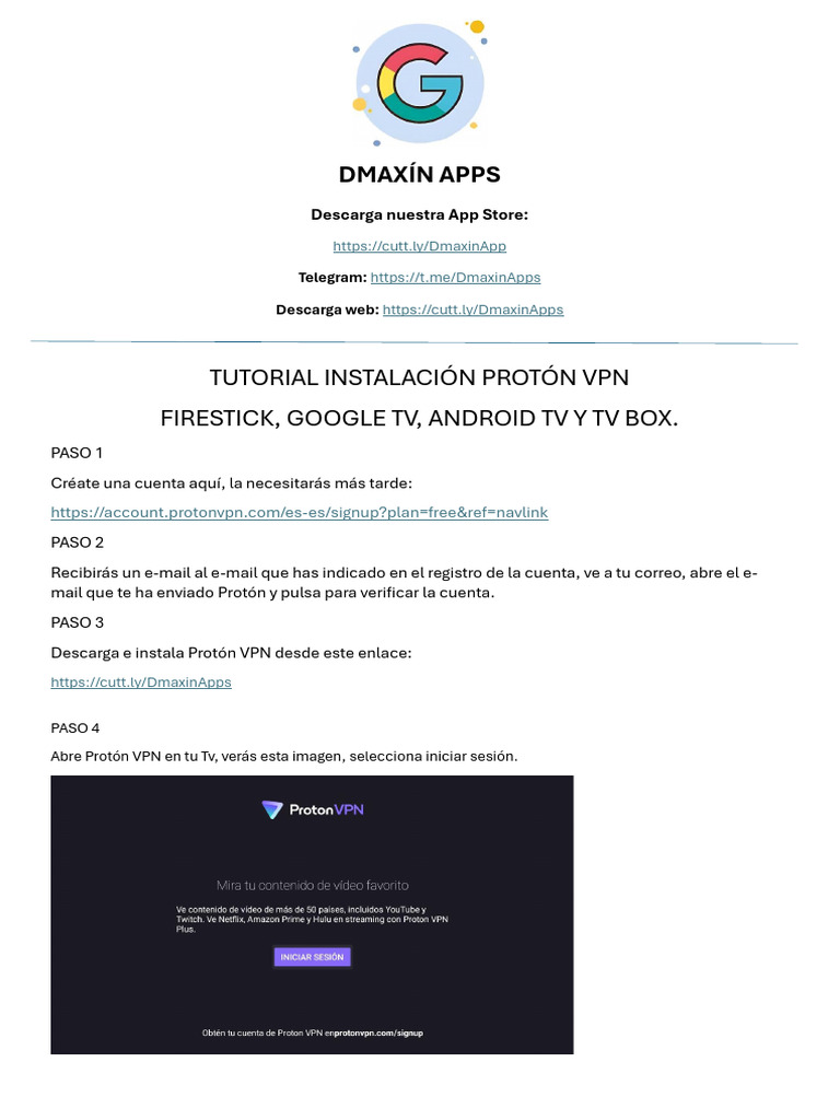 Instala Proton VPN en tu Smart TV | PDF