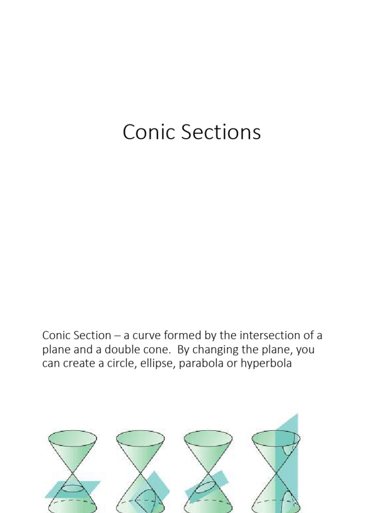 Conic_Sections_Circle | PDF | Ellipse | Manifold