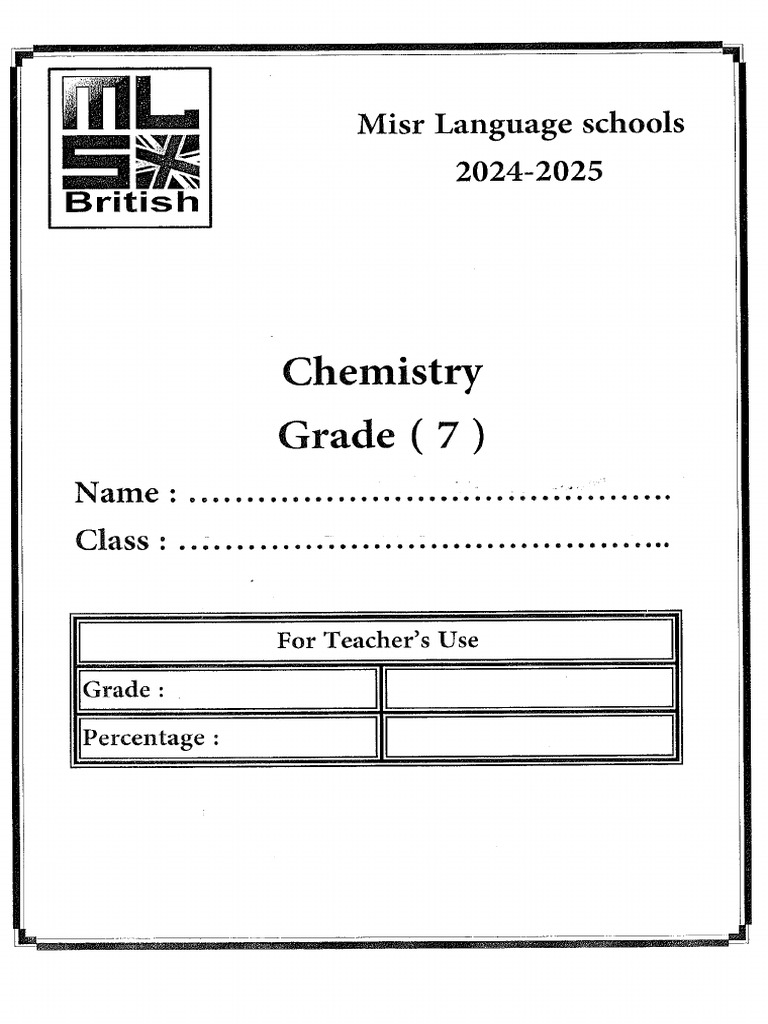 Chemistry G7 1 | PDF