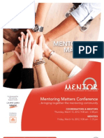2012 Mentoring Matters Conference BROCHURE