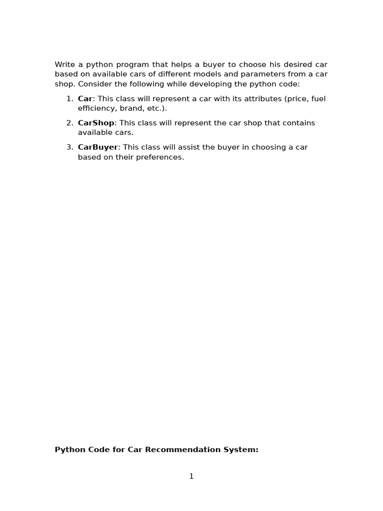 Car Recommendation System in Python | PDF | Fuel Economy In Automobiles ...