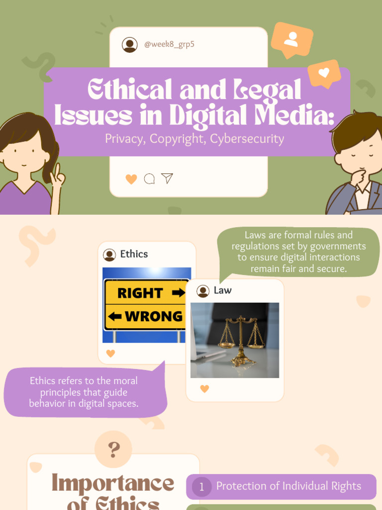 WEEK 8 Ethical and Legal Issues in Digital Media Privacy, Copyright ...