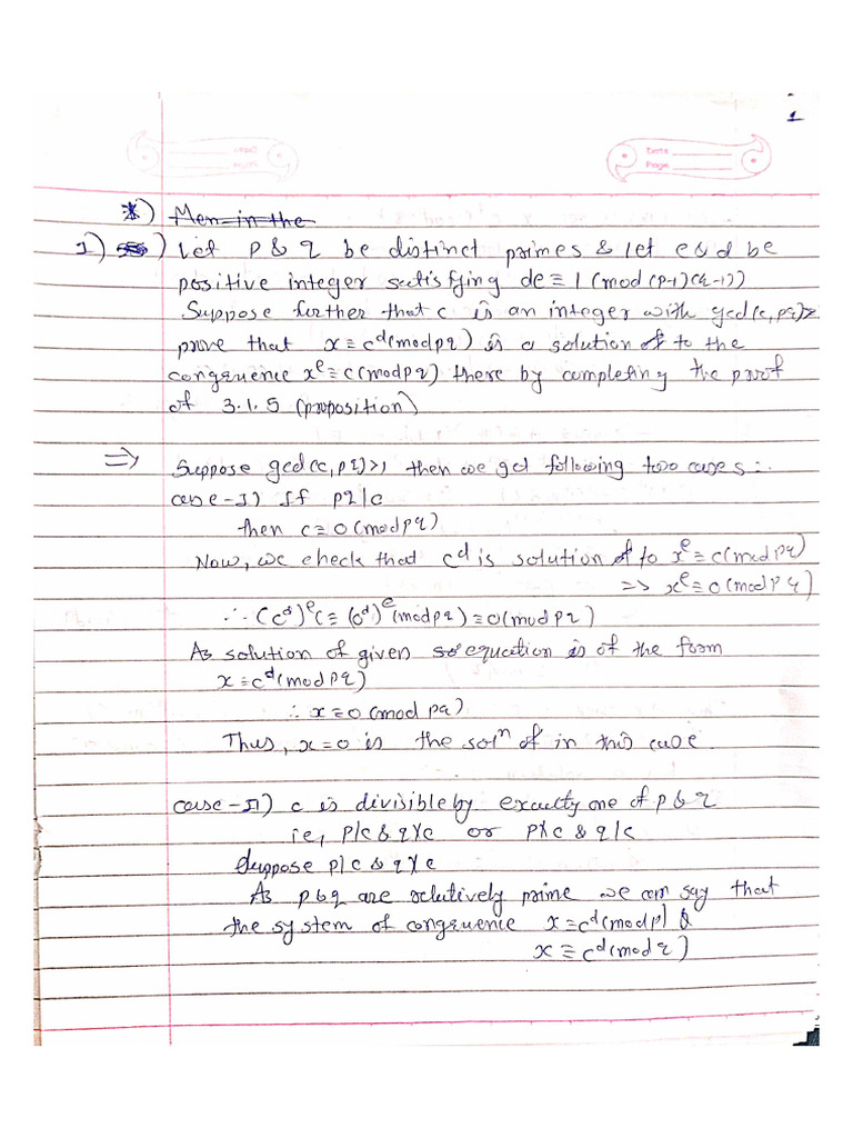 RSA Encryption and Communication Explained | PDF