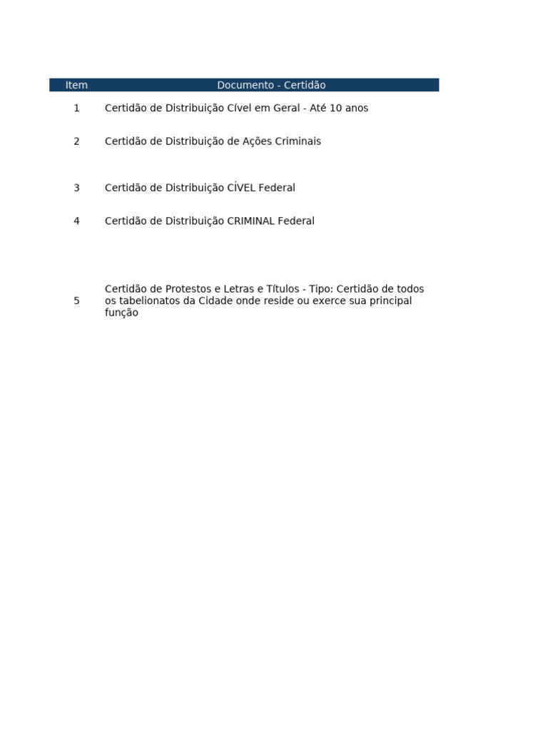 Certidões Cíveis e Criminais: Guia Completo | PDF