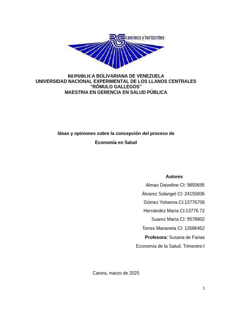 Economia en Salud Arreglado 2 | PDF | Sistema de salud | Economias