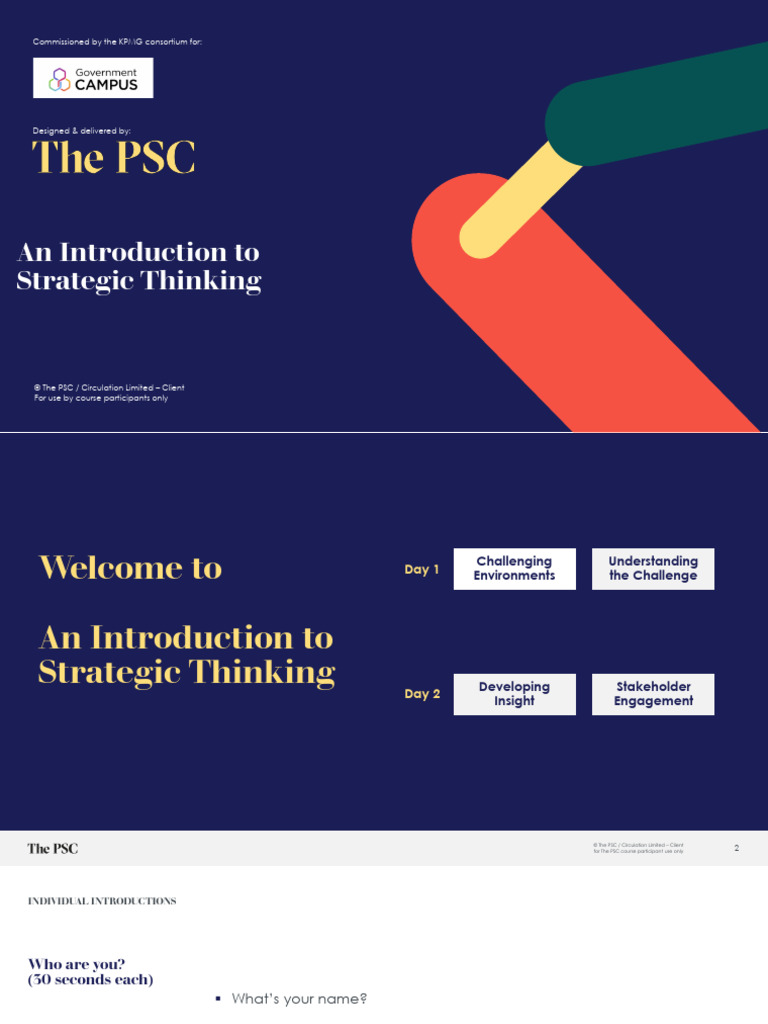 An Introduction To Strategic Thinking vFINAL | PDF