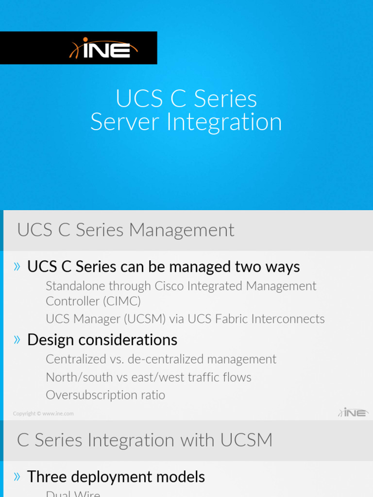 UCS C Series Management Overview | PDF