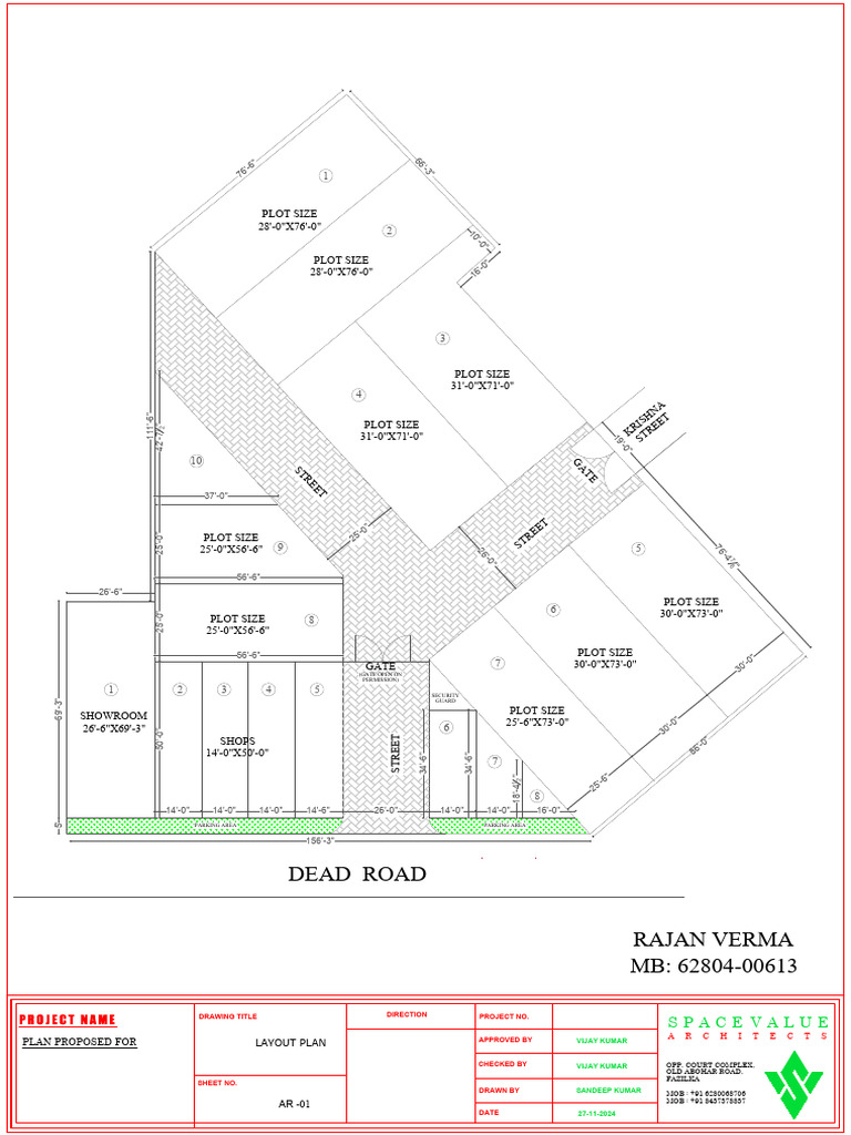 Colony Layout Plan for Fazilka Project | PDF