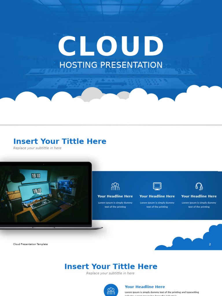 Cloud Presentation Template Guide | PDF | Publishing | Communication Design