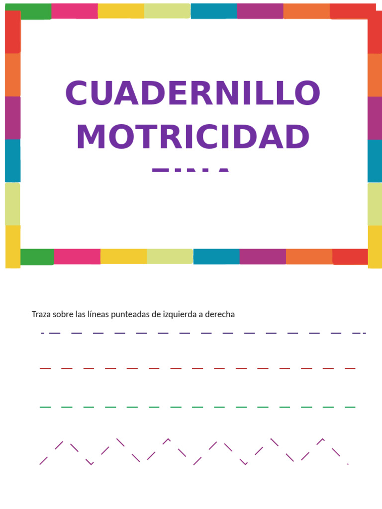 Cuadernillo de Motricidad Fina | PDF